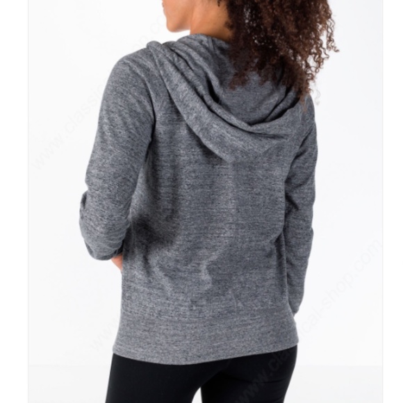 Nike Zip Up Heather Grey Sweatshirt - Picture 2 of 7